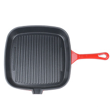 Cheap single oil mouth cast iron cookware skillet cook grill frying pan